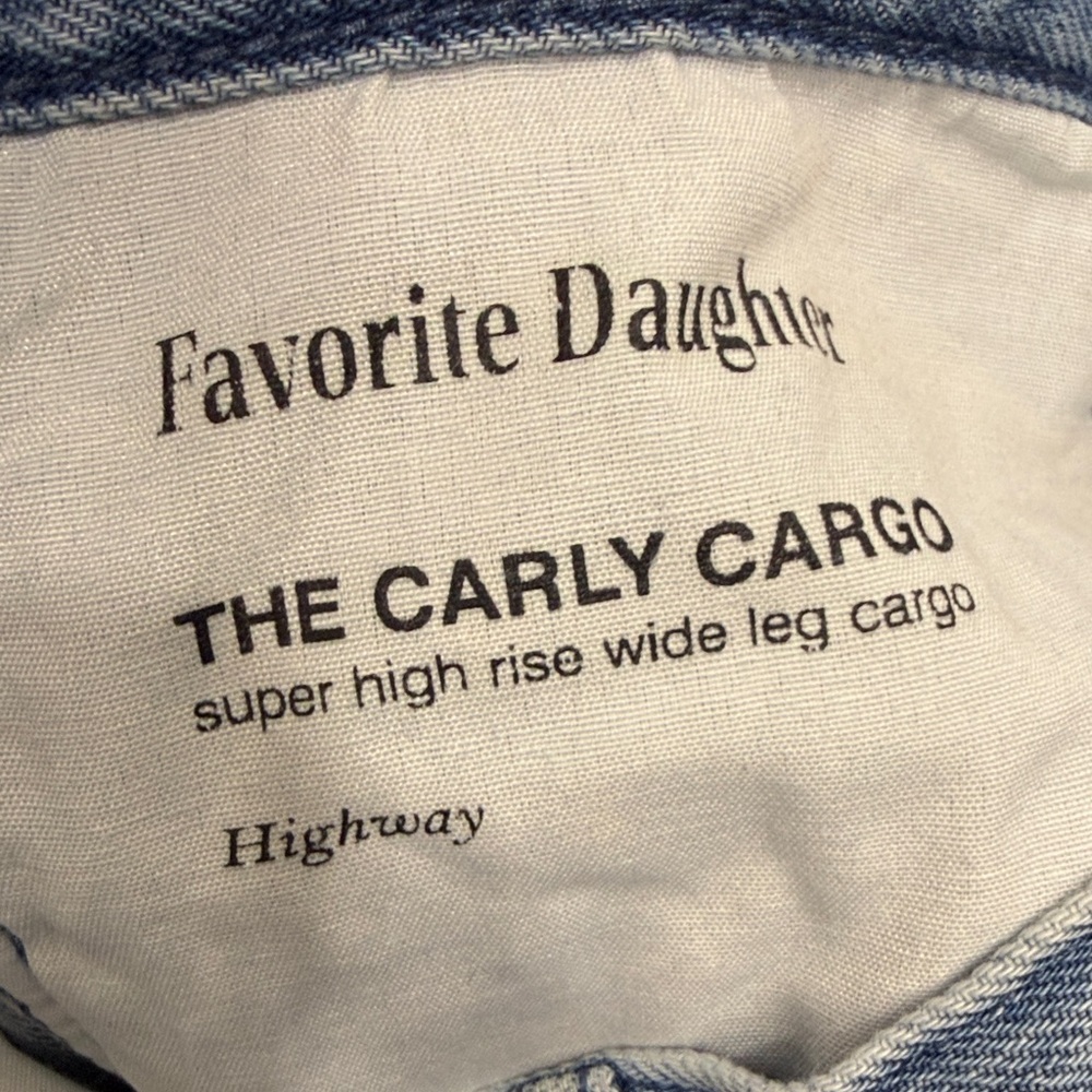 Favorite Daughter The Carly Cargo Super High Rise Wide Leg jeans size 27 - Picture 10 of 13